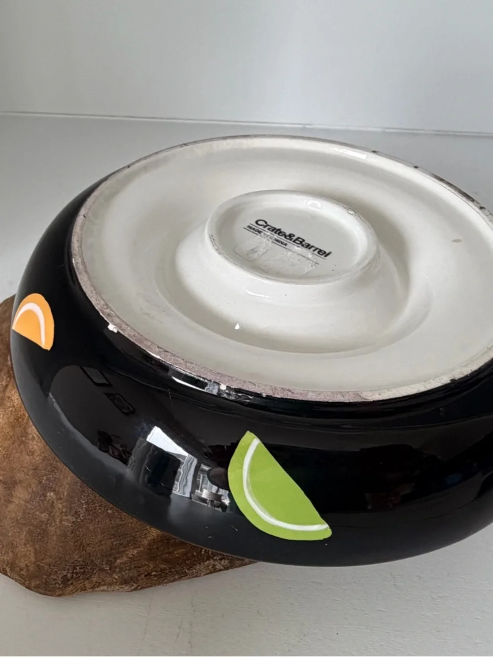 Crate and Barrel Margarita Salt and Lime/Lemon Dish